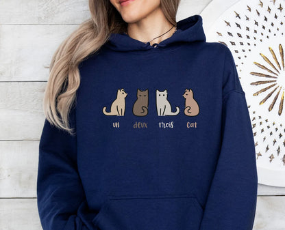 Un Deux Trois Cat Hoodie