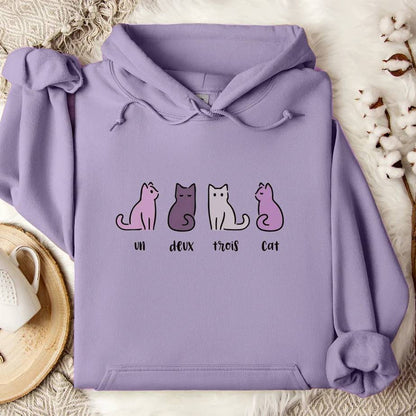 Un Deux Trois Cat Hoodie